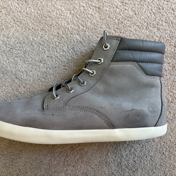Timberland Dausette Sneaker Boots Women's Size 10 Nubuck Gray Leather A1H26 - Picture 7 of 11